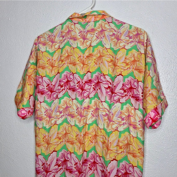 Emily Mccarthy The Georgia Dress In Azalea Multicolor Floral Women's Medium - Picture 14 of 16